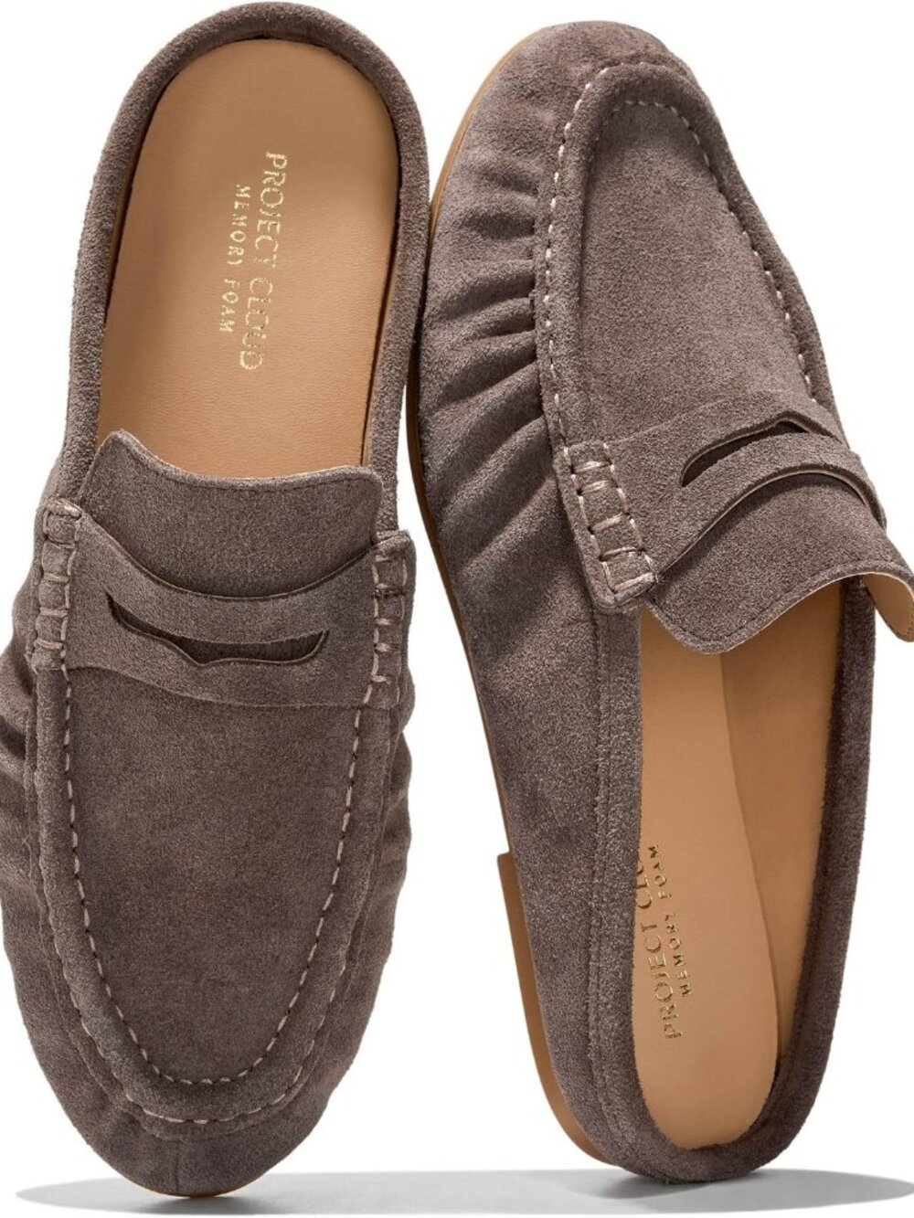 Versatile Chocolate Suede Loafers for Women - Slip-On Style, Perfect for Office